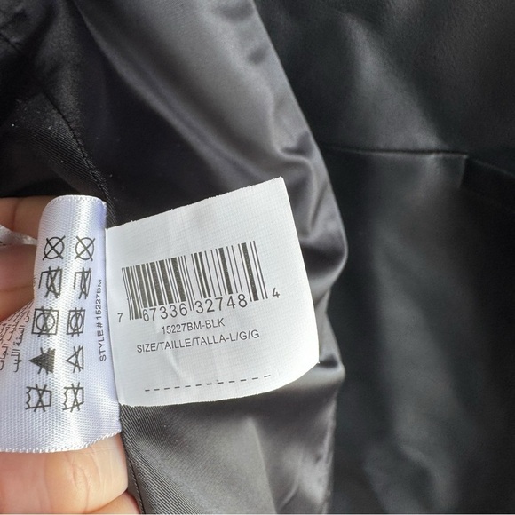 New! BCBGMax‎ Azria Vegan Leather Oversized Blazer Jacket - Picture 8 of 8